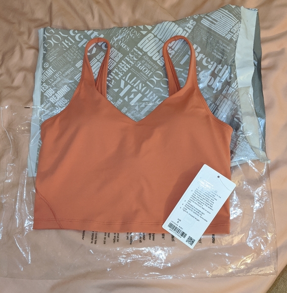 lululemon athletica Tops - Lululemon Rustic Coral Align Tank - Size 8